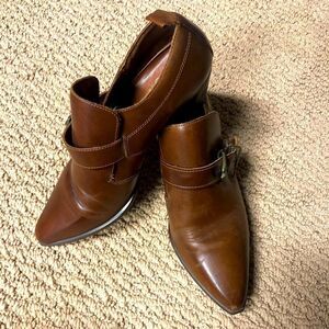 Leather booties with buckle 7